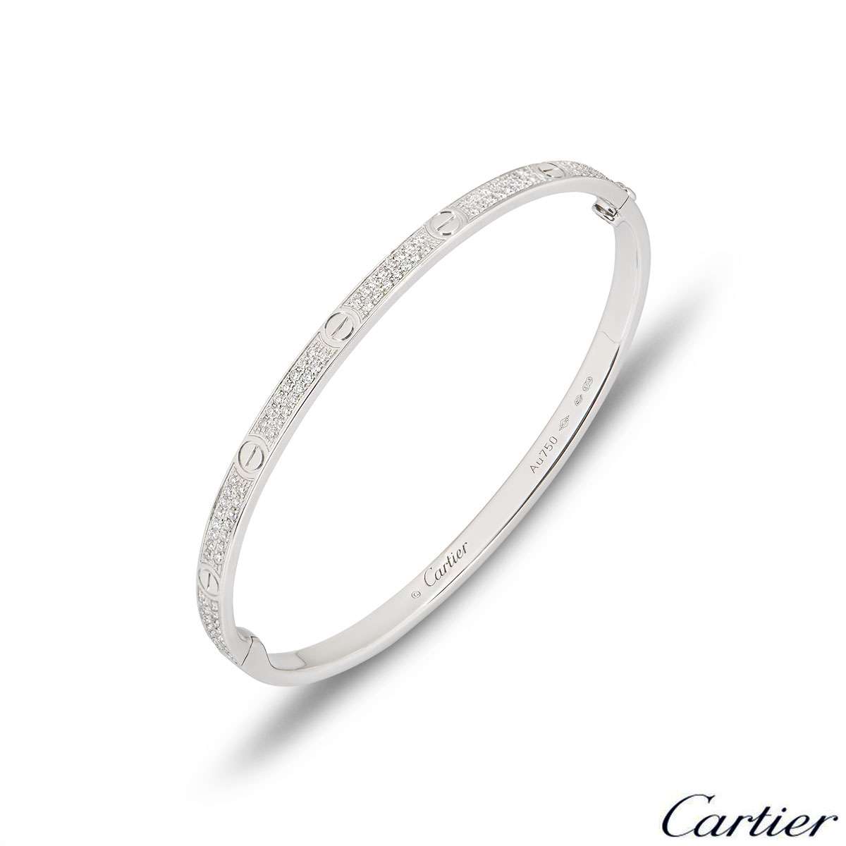 cartier pave bangle